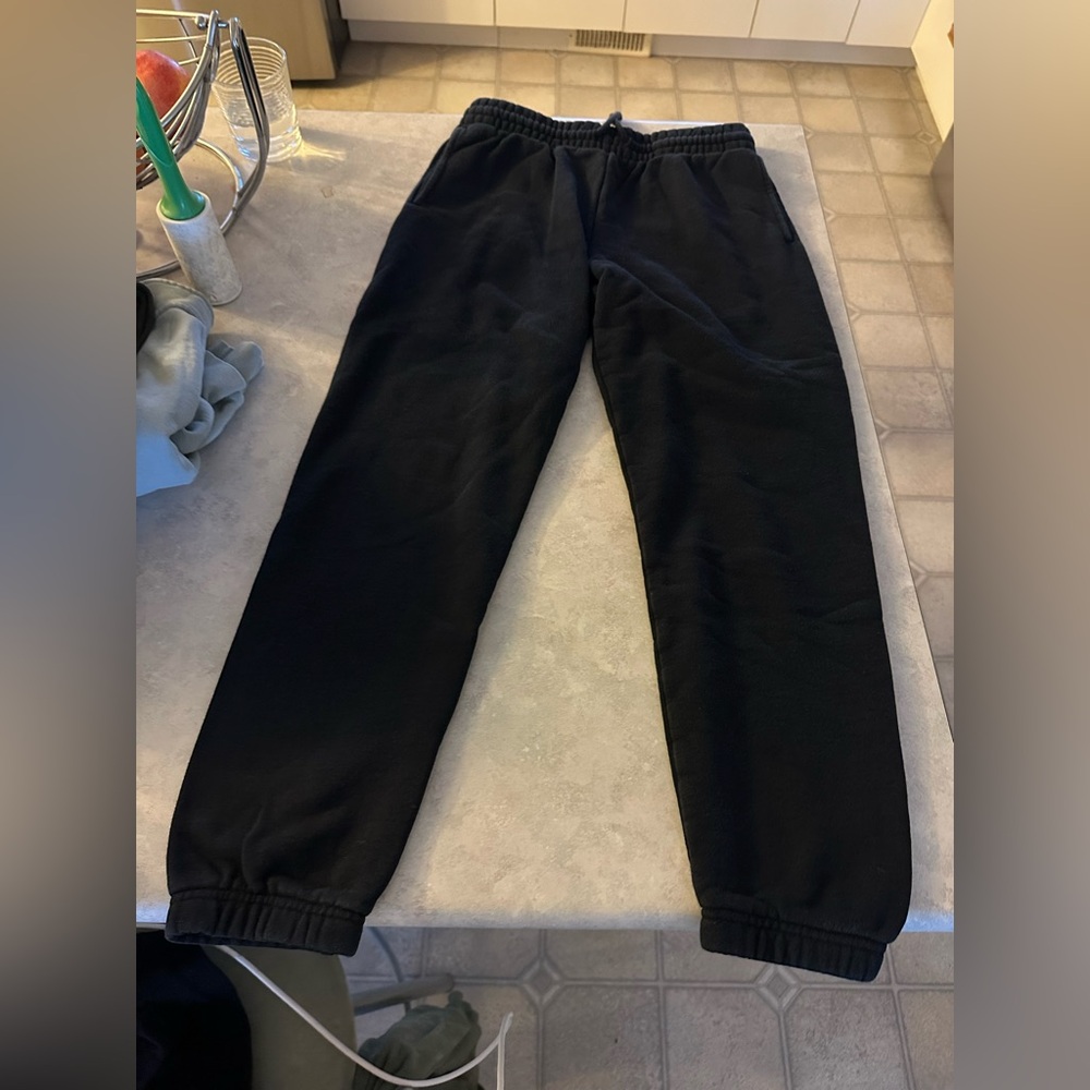 TNA Black Cozy Perfect Fleece Track Joggers